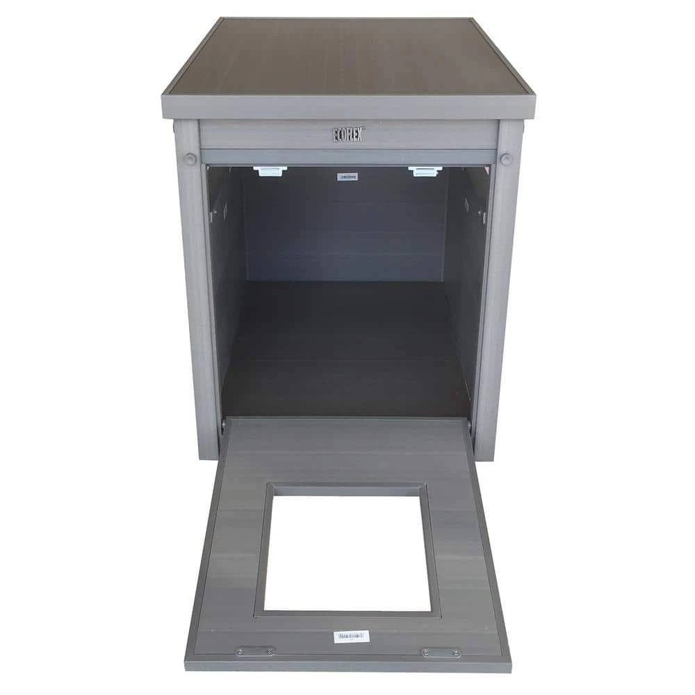 ECOFLEX Litter Box Cover End Table in Grey by New Age Pet 4 ECOFLEX Litter Box Cover End Table in Grey by New Age Pet - Image 4
