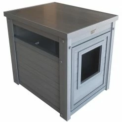 ECOFLEX Litter Box Cover End Table in Grey by New Age Pet 6 ECOFLEX Litter Box Cover End Table in Grey by New Age Pet -Cheap Bird & Wildlife Supplies Store new age pet litter boxes houses ehlb801 05 4f 1000