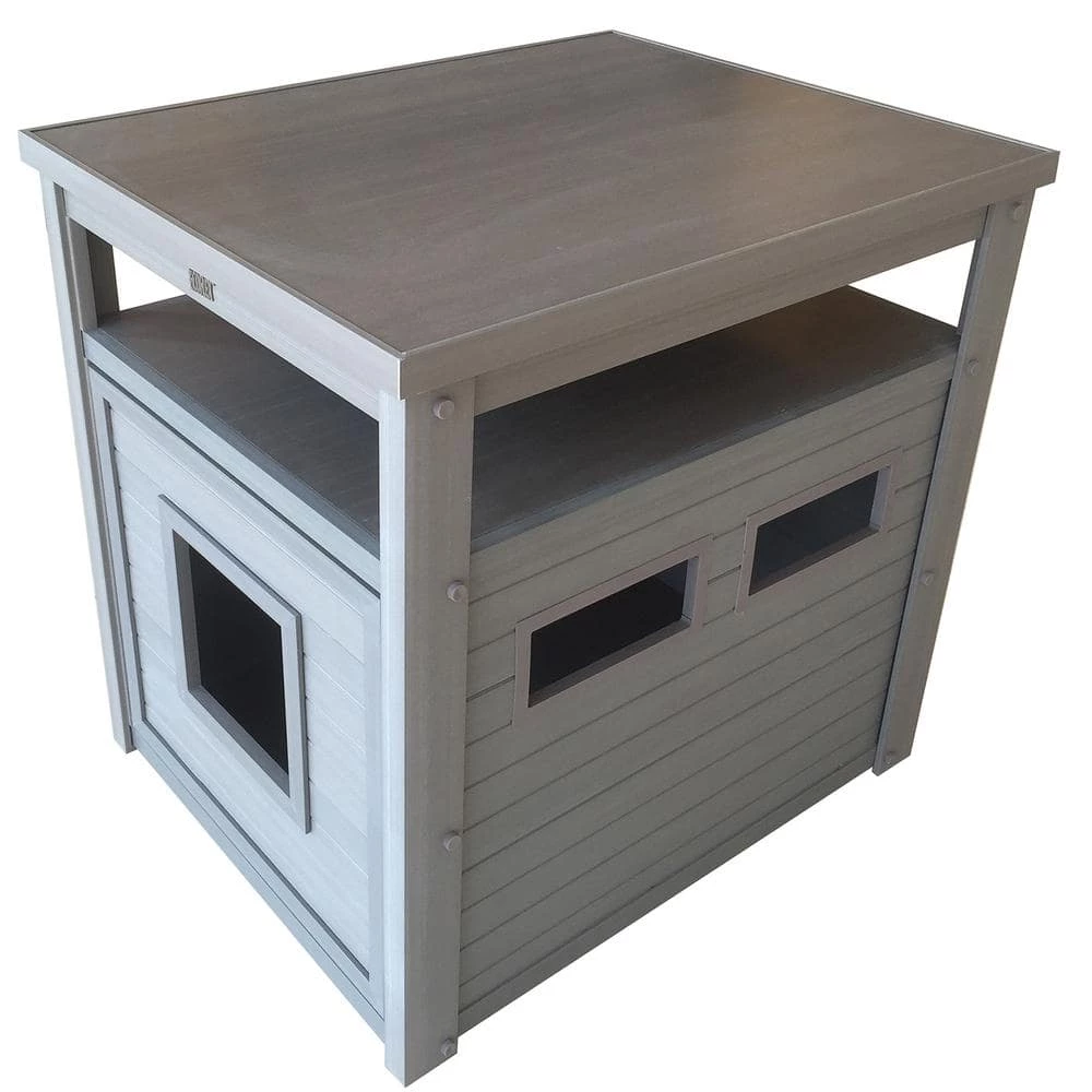 ECOFLEX Litter Box Cover End Table in Grey by New Age Pet 2 ECOFLEX Litter Box Cover End Table in Grey by New Age Pet - Image 2