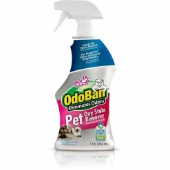 32 oz. Pet Oxy Stain Remover, Oxygen Activated Hydrogen Peroxide Pet Stain Remover for Carpet & Fabric, Fragrance Free by OdoBan
