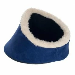 Small Blue Feline Cat Comfort Cavern Pet Bed by PAW