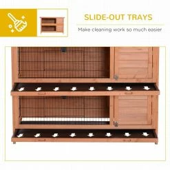 2-Floor Brown Wooden Small Animal Habitat with Lockable Doors Run Asphalt Roof - Large by PawHut 11 2-Floor Brown Wooden Small Animal Habitat with Lockable Doors Run Asphalt Roof - Large by PawHut -Cheap Bird & Wildlife Supplies Store pawhut beds cages d2 0046 44 1000
