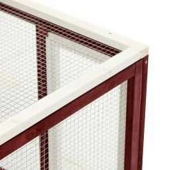 Brown and White Weatherproof Wooden Rabbit Hutch with Slanted Asphalt Roof & Fun Outdoor Ru by PawHut -Cheap Bird & Wildlife Supplies Store pawhut beds cages d51 088 fa 1000