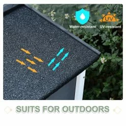 2 Levels Wooden Grey Rabbit Hutch with Run Space, Removable Tray, Ramp and Waterproof Roof by PawHut -Cheap Bird & Wildlife Supplies Store pawhut beds cages d51 122cg 1f 1000