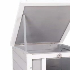 Wooden Grey Dog Cage Bunny Rabbit/Guinea Pig House - Small by PawHut 12 Wooden Grey Dog Cage Bunny Rabbit/Guinea Pig House - Small by PawHut -Cheap Bird & Wildlife Supplies Store pawhut beds cages d51 127gy fa 1000