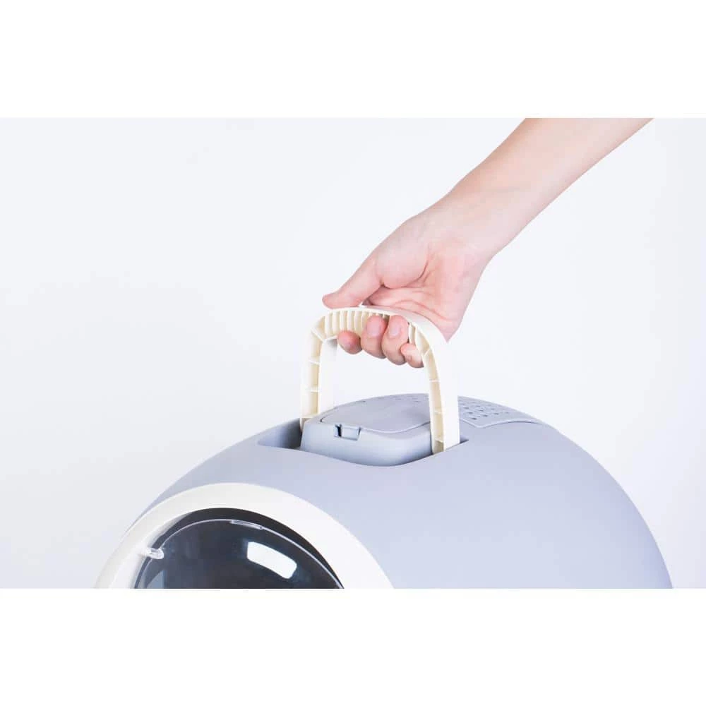 Fully Enclosed Hooded Litter Pan with Front Entry Odor Close Door, Cat Litter Scoop Included by PAWSMARK 3 Fully Enclosed Hooded Litter Pan with Front Entry Odor Close Door, Cat Litter Scoop Included by PAWSMARK - Image 3