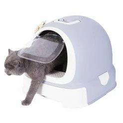 Fully Enclosed Hooded Litter Pan with Front Entry Odor Close Door, Cat Litter Scoop Included by PAWSMARK 19 Fully Enclosed Hooded Litter Pan with Front Entry Odor Close Door, Cat Litter Scoop Included by PAWSMARK -Cheap Bird & Wildlife Supplies Store pawsmark litter boxes houses qi003672 d4 1000