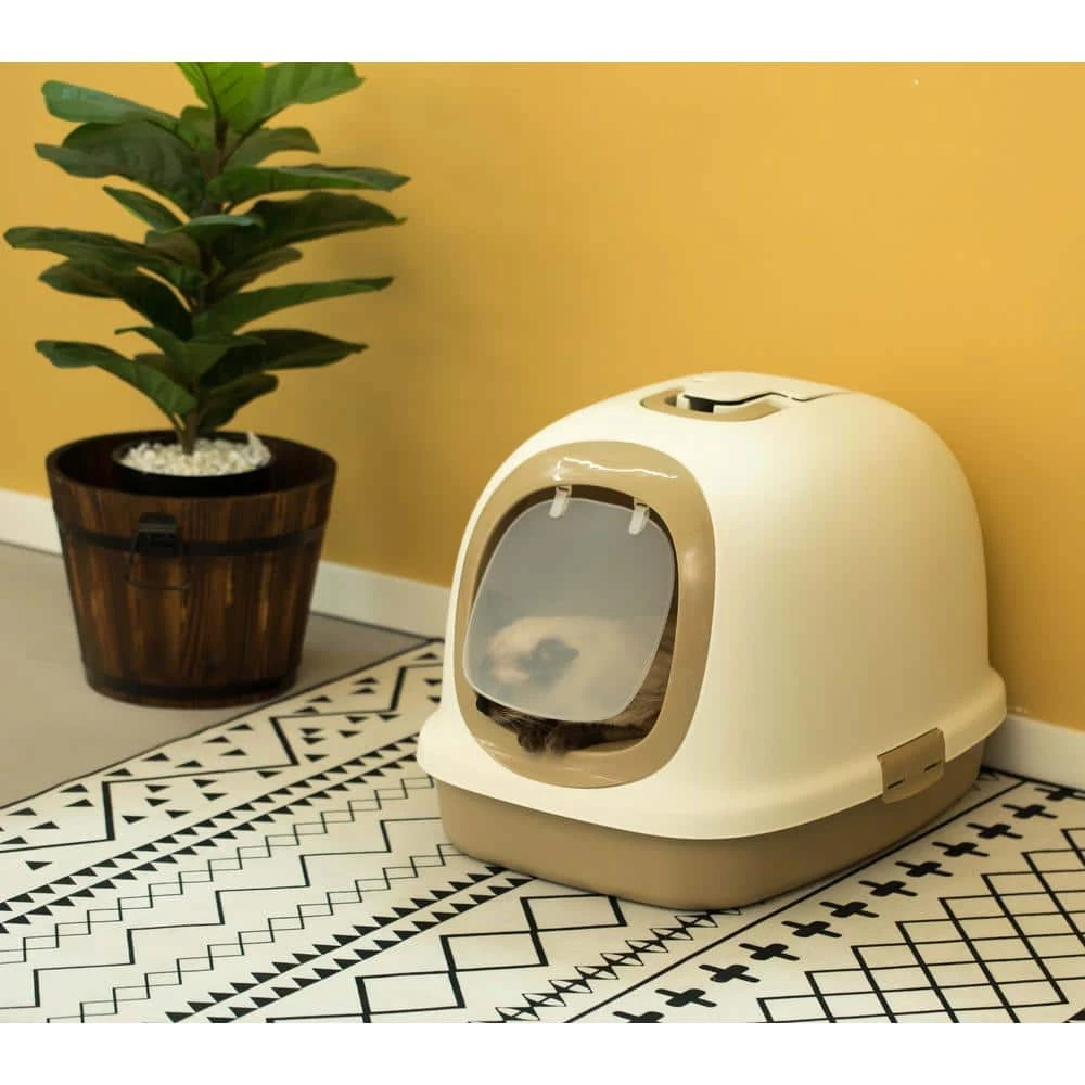 Fully Enclosed Hooded Odor-Free Front Entry Cat Toilet by PAWSMARK 7 Fully Enclosed Hooded Odor-Free Front Entry Cat Toilet by PAWSMARK - Image 7