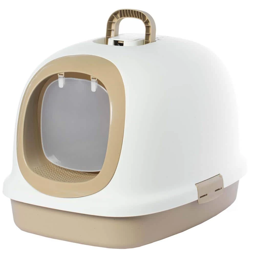Fully Enclosed Hooded Odor-Free Front Entry Cat Toilet by PAWSMARK 1 Fully Enclosed Hooded Odor-Free Front Entry Cat Toilet by PAWSMARK