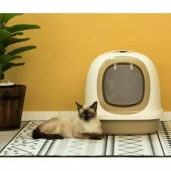 Fully Enclosed Hooded Odor-Free Front Entry Cat Toilet by PAWSMARK 16 Fully Enclosed Hooded Odor-Free Front Entry Cat Toilet by PAWSMARK -Cheap Bird & Wildlife Supplies Store pawsmark litter boxes houses qi003774 bn c3 1000