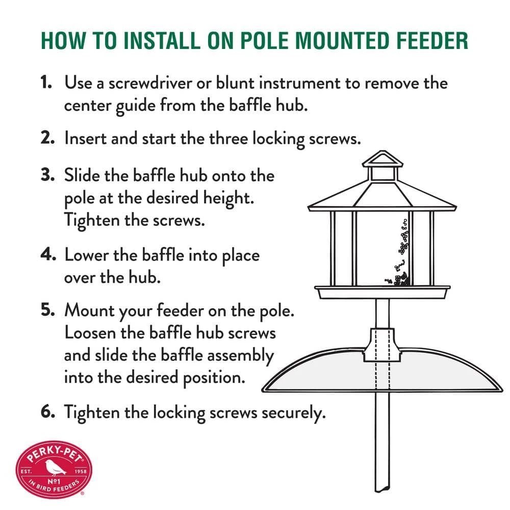 16 in. Transparent Squirrel Guard- Protective Dome Cover for Hanging Bird Feeders by Perky-Pet 5 16 in. Transparent Squirrel Guard- Protective Dome Cover for Hanging Bird Feeders by Perky-Pet - Image 5