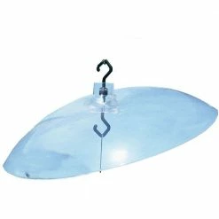 16 in. Transparent Squirrel Guard- Protective Dome Cover for Hanging Bird Feeders by Perky-Pet
