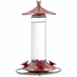Elegant Glass Copper Hummingbird Feeder - 12 oz. Capacity by Perky-Pet