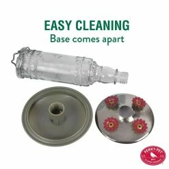 Clear Antique Bottle Decorative Glass Hummingbird Feeder - 10 oz. Capacity by Perky-Pet 14 Clear Antique Bottle Decorative Glass Hummingbird Feeder - 10 oz. Capacity by Perky-Pet -Cheap Bird & Wildlife Supplies Store perky pet bird feeders 8107 2 1f 1000