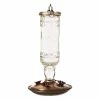 Clear Antique Bottle Decorative Glass Hummingbird Feeder - 10 oz. Capacity by Perky-Pet