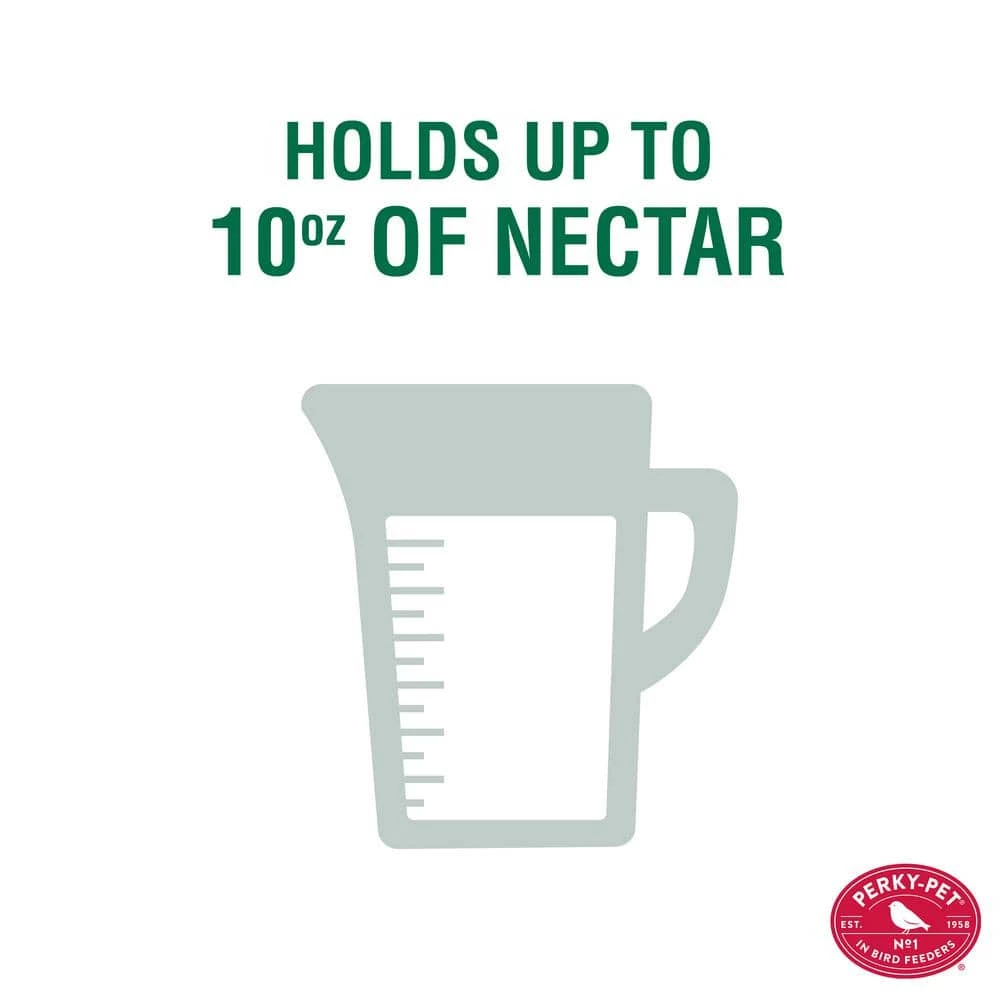 Clear Antique Bottle Decorative Glass Hummingbird Feeder - 10 oz. Capacity by Perky-Pet 8 Clear Antique Bottle Decorative Glass Hummingbird Feeder - 10 oz. Capacity by Perky-Pet - Image 8