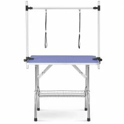 Natural Large Size 46 in. Grooming Table for Pet Dog and Cat with Adjustable Arm and Clamps by Tatayosi
