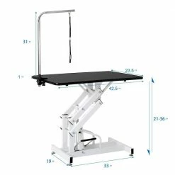 Black White 42.50 in. x 23.60 in. Hydraulic Dog Pet Grooming Table Heavy-Duty Big Size Z-Lift Pet Grooming Table by Tatayosi 14 Black White 42.50 in. x 23.60 in. Hydraulic Dog Pet Grooming Table Heavy-Duty Big Size Z-Lift Pet Grooming Table by Tatayosi -Cheap Bird & Wildlife Supplies Store pet baths j h w206s00001 76 1000