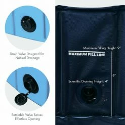 55 in. Round PVC Pet Pool in Blue Foldable Portable Bathing Tub Pool for Dogs Cats and Kids by WELLFOR -Cheap Bird & Wildlife Supplies Store pet baths ps hwy 0071bl fa 1000