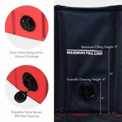 63 in. Round PVC Pet Pool in Red Foldable Portable Bathing Tub Pool for Dogs Cats and Kids by WELLFOR -Cheap Bird & Wildlife Supplies Store pet baths ps hwy 0148re fa 1000