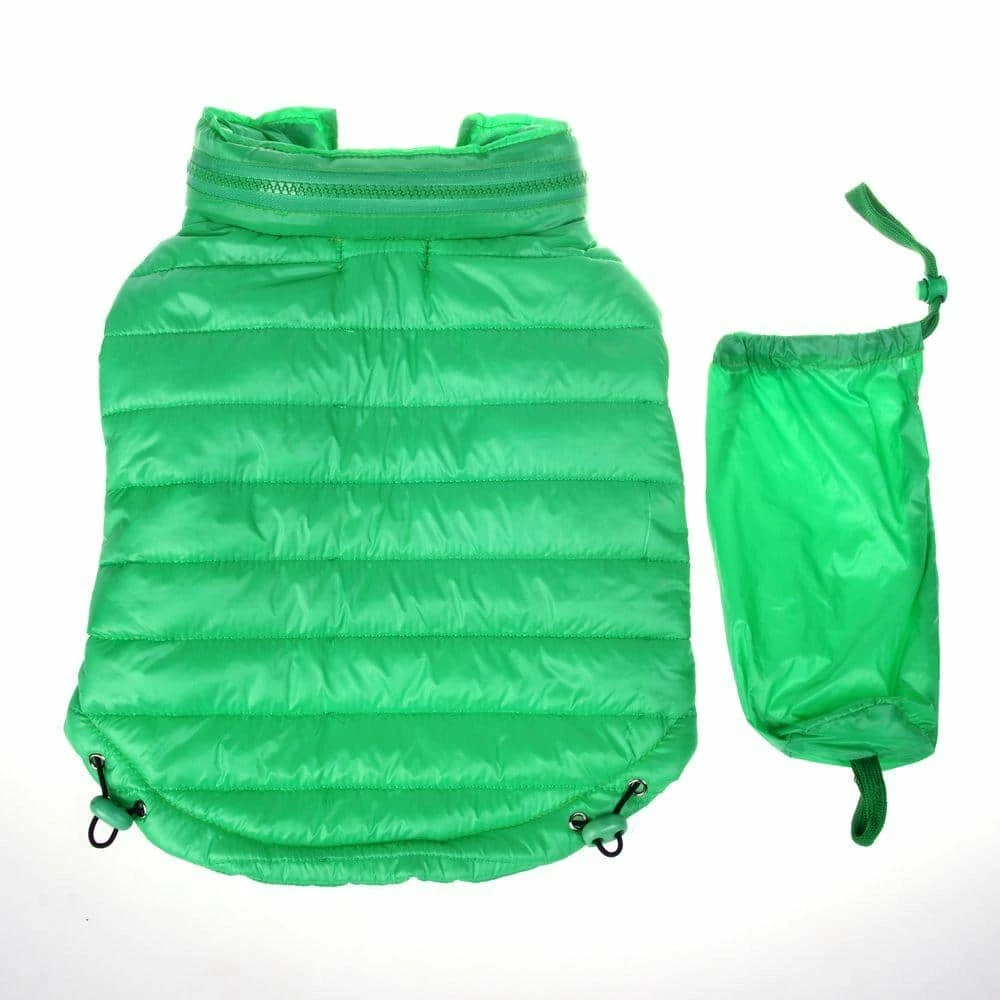 X-Large Fresh Green Lightweight Adjustable Sporty Avalanche Dog Coat with Removable Pop Out Collared Hood by PET LIFE 3 X-Large Fresh Green Lightweight Adjustable Sporty Avalanche Dog Coat with Removable Pop Out Collared Hood by PET LIFE - Image 3