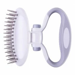 Gyrater Swivel Travel Dual-Rowed Grooming Undercoat Pet Rake by PET LIFE -Cheap Bird & Wildlife Supplies Store pet life brushes combs gr17 4f 1000