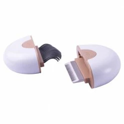 Lynx 2-in-1 Travel Large Connecting Grooming Pet Comb and Deshedder in Brown by PET LIFE -Cheap Bird & Wildlife Supplies Store pet life brushes combs gr1brlg 4f 1000