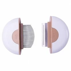 Lynx 2-in-1 Travel Small Connecting Grooming Pet Comb and Deshedder in Brown by PET LIFE -Cheap Bird & Wildlife Supplies Store pet life brushes combs gr1brsm 44 1000