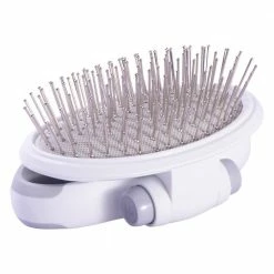 Gyrater Travel Swivel Pet Grooming Pin Brush by PET LIFE -Cheap Bird & Wildlife Supplies Store pet life brushes combs gr22 1f 1000