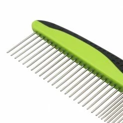 Grip Ease Wide and Narrow Tooth Grooming Pet Comb Green by PET LIFE 8 Grip Ease Wide and Narrow Tooth Grooming Pet Comb Green by PET LIFE -Cheap Bird & Wildlife Supplies Store pet life brushes combs gr28gn 1f 1000