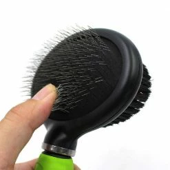 Flex Series 2-in-1 Dual-Sided Slicker and Bristle Grooming Pet Brush Green by PET LIFE 8 Flex Series 2-in-1 Dual-Sided Slicker and Bristle Grooming Pet Brush Green by PET LIFE -Cheap Bird & Wildlife Supplies Store pet life brushes combs gr29gn 4f 1000
