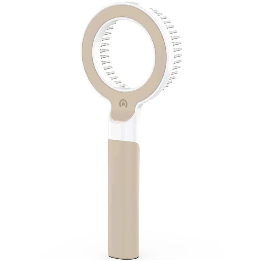 Wagnify 360-Degree and Multi-Directional Modern Grooming Pet Rake Comb in Brown by PET LIFE 1 Wagnify 360-Degree and Multi-Directional Modern Grooming Pet Rake Comb in Brown by PET LIFE