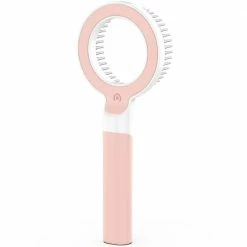 Wagnify 360-Degree and Multi-Directional Modern Grooming Pet Rake Comb in Pink by PET LIFE