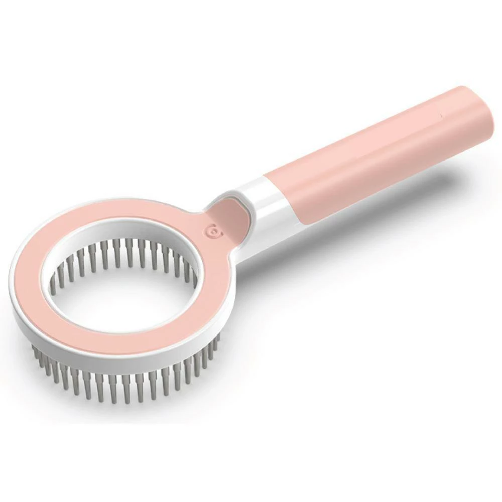 Wagnify 360-Degree and Multi-Directional Modern Grooming Pet Rake Comb in Pink by PET LIFE 2 Wagnify 360-Degree and Multi-Directional Modern Grooming Pet Rake Comb in Pink by PET LIFE - Image 2