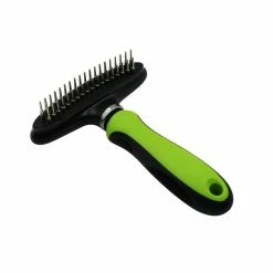 Flex Series Dual-Row Grooming Rake Pet Comb Green by PET LIFE 6 Flex Series Dual-Row Grooming Rake Pet Comb Green by PET LIFE -Cheap Bird & Wildlife Supplies Store pet life brushes combs gr30gn 4f 1000