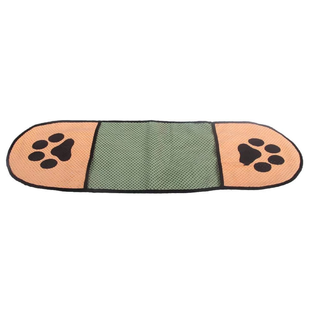 Dry-Aid Hand Inserted Bathing and Grooming Quick-Drying Microfiber Pet Towel Khaki/Green by PET LIFE 1 Dry-Aid Hand Inserted Bathing and Grooming Quick-Drying Microfiber Pet Towel Khaki/Green by PET LIFE