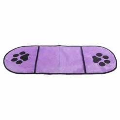 Dry-Aid Hand Inserted Bathing and Grooming Quick-Drying Microfiber Pet Towel Purple by PET LIFE