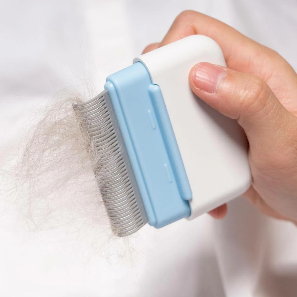 Zipocket 2-in-1 Underake and Stainless Steel Travel Grooming Pet Comb in Blue by PET LIFE 6 Zipocket 2-in-1 Underake and Stainless Steel Travel Grooming Pet Comb in Blue by PET LIFE - Image 6