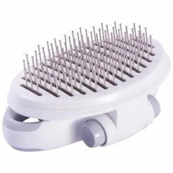 Gyrater Travel Self-Cleaning Swivel Grooming Pet Pin Brush by PET LIFE -Cheap Bird & Wildlife Supplies Store pet life brushes combs gr9 1f 1000