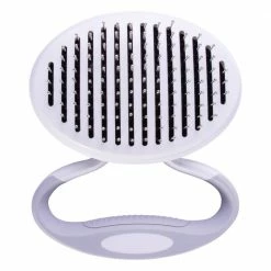 Gyrater Travel Self-Cleaning Swivel Grooming Pet Pin Brush by PET LIFE -Cheap Bird & Wildlife Supplies Store pet life brushes combs gr9 4f 1000