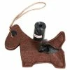 Fleece Dog Shaped Travel Waste Bag Dispenser with 2 Rolls Brown by PET LIFE