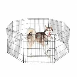 8-Panel 24 in. x 24 in. Exercise Playpen with Gate by Pet Trex -Cheap Bird & Wildlife Supplies Store pet trex dog pens gates hwd630512 31 1000