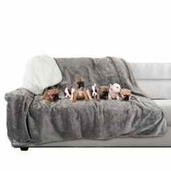 60 in. x 70 in. Gray Machine Washable Waterproof Pet Blanket by Pet Trex -Cheap Bird & Wildlife Supplies Store pet trex pet seat covers 837844bgr 44 1000