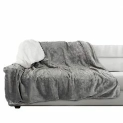 60 in. x 70 in. Gray Machine Washable Waterproof Pet Blanket by Pet Trex