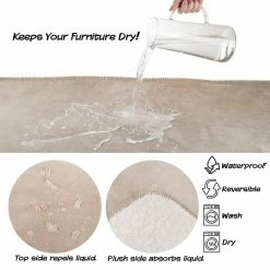 60 in. x 70 in. Tan Machine Washable Waterproof Pet Blanket by Pet Trex -Cheap Bird & Wildlife Supplies Store pet trex pet seat covers 952801wmh 4f 1000