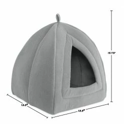 Small Grey Igloo Cat Bed by Petmaker -Cheap Bird & Wildlife Supplies Store petmaker cat beds hw3210009 4f 1000
