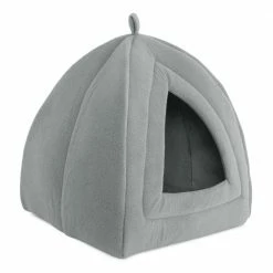 Small Grey Igloo Cat Bed by Petmaker