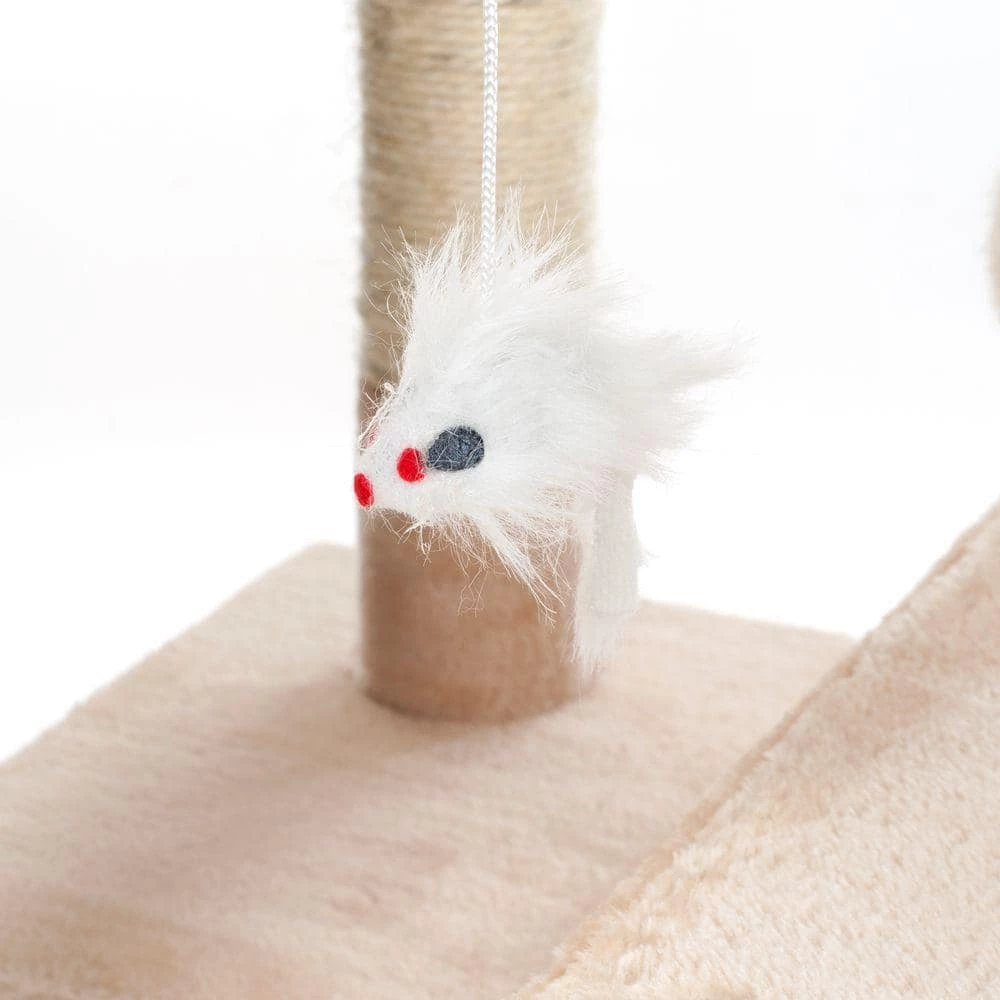 66.25 in. Beige Skyscraper Sleep and Play Cat Tree by Petmaker 3 66.25 in. Beige Skyscraper Sleep and Play Cat Tree by Petmaker - Image 3