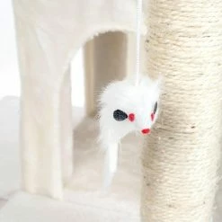 50.25 in. White Penthouse Sleep and Play Cat Tree by Petmaker 6 50.25 in. White Penthouse Sleep and Play Cat Tree by Petmaker -Cheap Bird & Wildlife Supplies Store petmaker cat trees scratch posts 80 qq80776 4f 1000