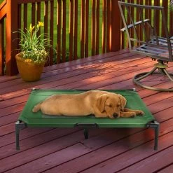 Large Green Elevated Pet Bed by Petmaker -Cheap Bird & Wildlife Supplies Store petmaker dog beds pillows hw3210137 44 1000